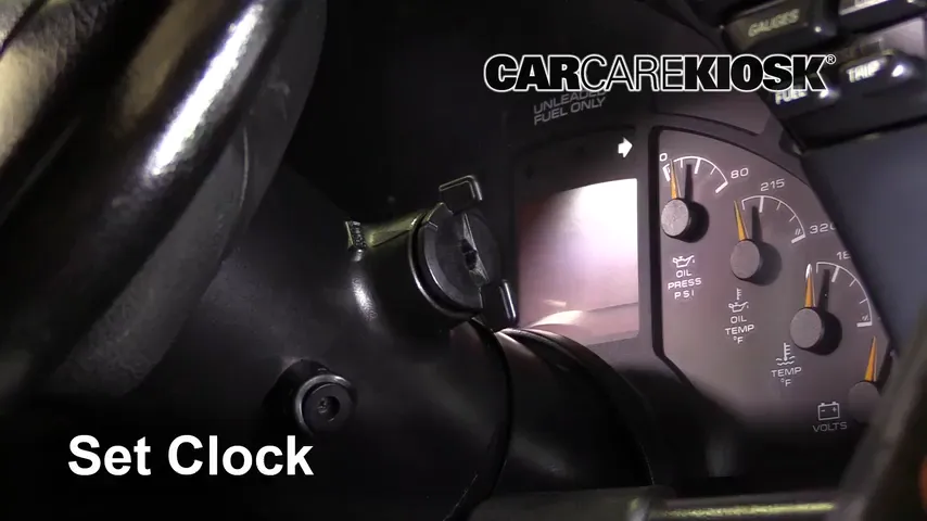 1995 Chevrolet Corvette 5.7L V8 Hatchback Clock